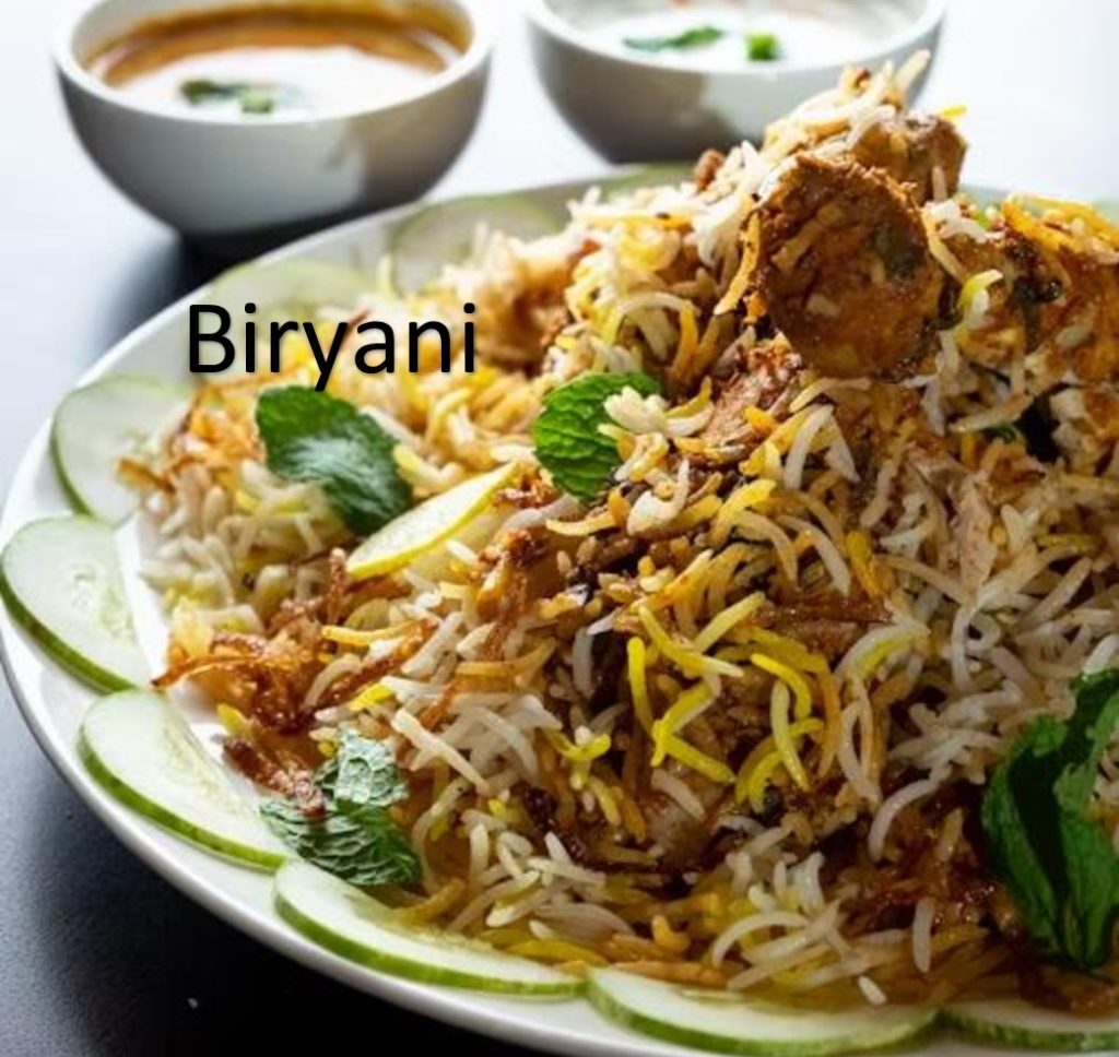 Chicken Biryani dish